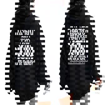 Russak Cyrillic Text In Russian Language Russian Women Oversized Hoodie Back Print | Mazezy