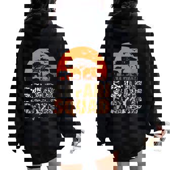 Safari Squad Wildlife African Animal Family Team Trip Zoo Women Oversized Hoodie Back Print | Mazezy