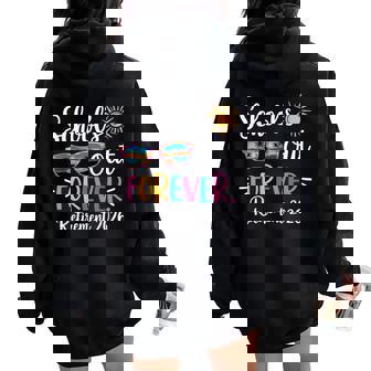 Schools Out Forever Retirement 2026 Retired Teacher Women Oversized Hoodie Back Print | Seseable FR