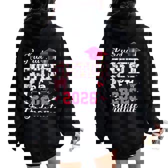 Senior 2026 Proud Sister Of A 2026 Graduate Family Coquette Women Oversized Hoodie Back Print | Seseable UK