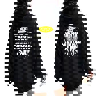 Senior Airman Have No Fear Women Oversized Hoodie Back Print | Mazezy