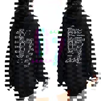 Six Seven Meme 6 7 Halloween Costume Couple Women Women Oversized Hoodie Back Print | Seseable CA