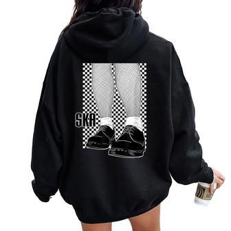 Ska Music -Ka Music Rude Boy Rude Girlka Reggae Women Oversized Hoodie Back Print - Regaloses