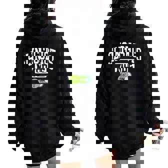 Slingshots Mode On Slingshots Maker Women Oversized Hoodie Back Print | Mazezy