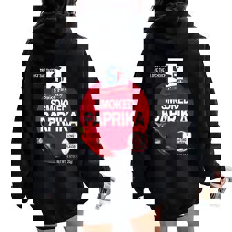 Smoked Paprika Halloween Spice Costume Group Matching Women Oversized Hoodie Back Print | Mazezy