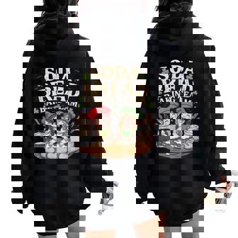 Soda Bread Baking Team Girl Elves Women Oversized Hoodie Back Print | Mazezy