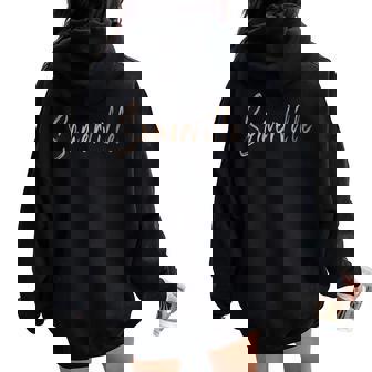 Somerville Massachusetts Vintage Elegant Women Oversized Hoodie Back Print | Mazezy