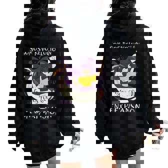 Somos Revolucionomos Fuego 8 Marzo Día De La 8M Femi Women Oversized Hoodie Back Print - Regaloses