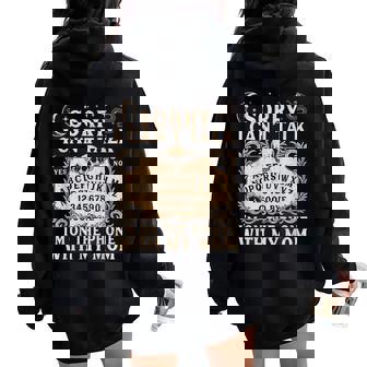 Sorry I Can't Talk I'm On The Phone With My Mom Quote Women Oversized Hoodie Back Print | Seseable FR