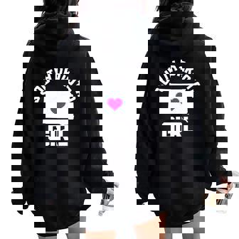 South Dakota Heart State Map Pride Girl Women Oversized Hoodie Back Print | Mazezy