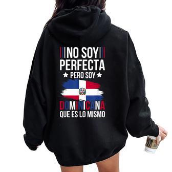 Soy Dominicana Dominican Girl Dominican Republic Pride Women Oversized Hoodie Back Print - Thegiftio UK