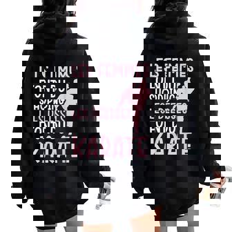Stemi Karaté Humour Karaté Homme Mixte Enfant -Adultes Manche Courte Noir Uni Karate Sweat à capuche oversize pour femme avec imprimé dans le dos - Cadeauxyz