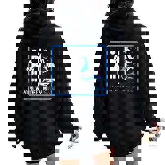 Su Esposa Mi Esposa Buceo In Mangas Women Oversized Hoodie Back Print - Regaloses