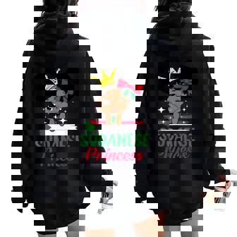 Sudanese Princess Sudan Girl Melanin Cute Sudanese Flag Women Oversized Hoodie Back Print | Mazezy