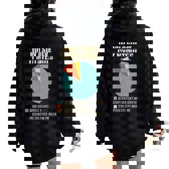 IT Support How I Solve IT Mysteries Computer Women Oversized Hoodie Back Print | Mazezy