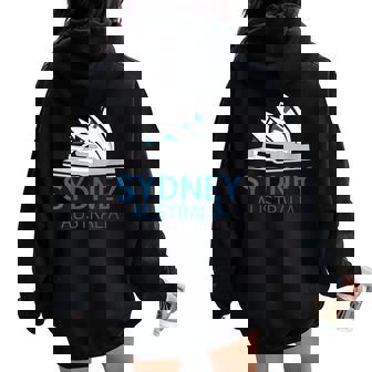 Sydney Opera House Australia Landmark Women Oversized Hoodie Back Print | Mazezy