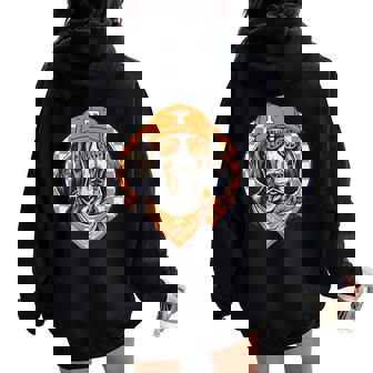 Tennessee Coonhound Dog Sport Lovers TN Men Women Girls Kids Women Oversized Hoodie Back Print | Mazezy