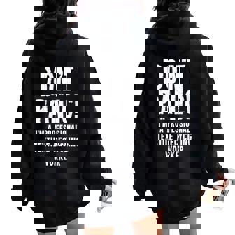 Textile Recycling Worker Women Oversized Hoodie Back Print | Mazezy