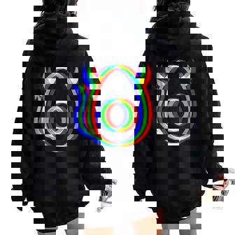 Thanksgiving Deviled Egg EDM Glitch Vaporwave Men Women Tank Top Women Oversized Hoodie Back Print | Mazezy