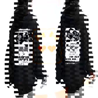 That's My Brother Out There Basketball Sister Support Bro Women Oversized Hoodie Back Print | Mazezy