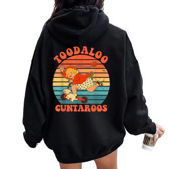 Toodaloo Cuntaroos Roller Girl Vintage Women Oversized Hoodie Back Print - Thegiftio UK