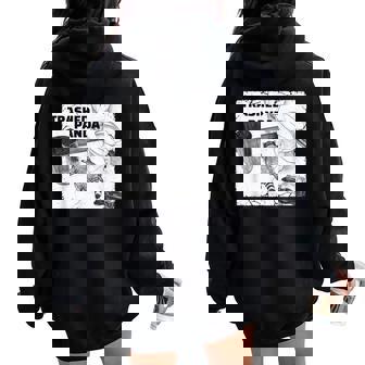 Trashed Panda Racoon Trend レディース オーバーサイズ パーカー バックプリント - Kawaiitshirt