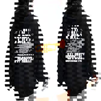 Trumpet Player 67 Meme Marching Band Director Women Oversized Hoodie Back Print | Mazezy