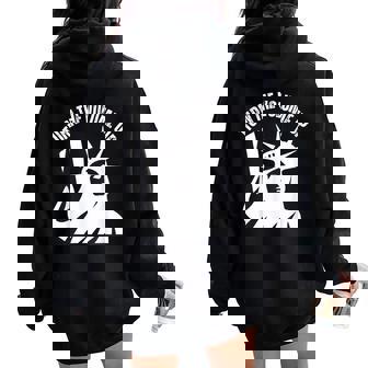 Turn The Volume Up New York For Men Woman Women Oversized Hoodie Back Print | Mazezy