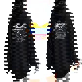 Venezuela Flag Shirt For Women Venezuela Shirt For Men Women Oversized Hoodie Back Print | Mazezy