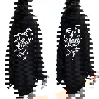 Vintage Oklahoma Heart Arrow For Men Women Kid Women Oversized Hoodie Back Print | Mazezy