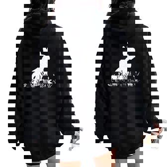 Vintage Silhouette French Bulldog Shirt Women Cute Dog Mom Women Oversized Hoodie Back Print | Mazezy