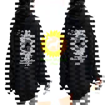 Vintage Sunflower German Shepherd Mom Shirt Women Dog Mom Women Oversized Hoodie Back Print | Mazezy