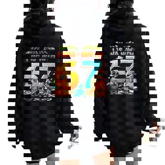 I Was 6 Now I'm 7 Birthday 67 Meme Capybara キッズ 男の子 女の子 レディース オーバーサイズ パーカー バックプリント - Kawaiitshirt