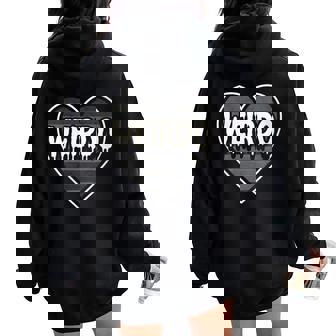 Weirdo Emo Goth Rocker Festival Vibes Women Oversized Hoodie Back Print | Mazezy