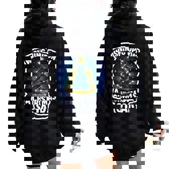 Wishing Upon A Christmas Star Astonomer Astronomy Lover Xmas Women Oversized Hoodie Back Print | Mazezy