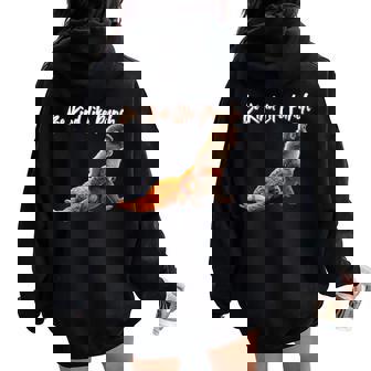 Women's Baby Monkey Punch Lovers With Quote Be Kind Like Punch Women Oversized Hoodie Back Print - Thegiftio