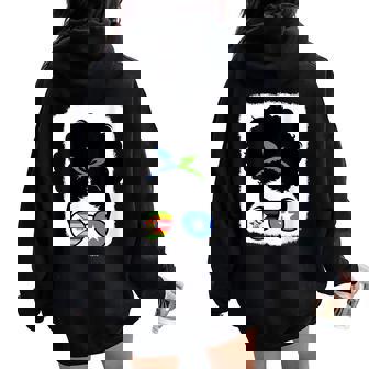 Zimbabwe And Somalia Mix Half Zimbabwean Half Somali Roots Women Oversized Hoodie Back Print | Mazezy