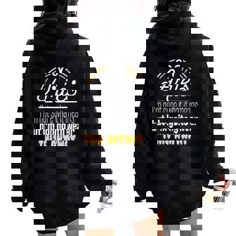 Zodiac Sign Aries Saying Horoscope Astrology Humour Fun Women Oversized Hoodie Back Print | Mazezy