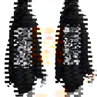 キノコの種類 自然 コテージコア ファン 男の子 女の子 キッズ レディース オーバーサイズ パーカー バックプリント - Kawaiitshirt