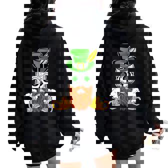 スカル 聖パトリックデー 洋服 ギフト 男性 女性 ビール 長袖tシャツ レディース オーバーサイズ パーカー バックプリント - Kawaiitshirt