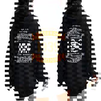 ヴィンテージ 1939 ギフト 男性 女性 長寿祝い 1939年生まれ 米寿祝い ユニークな誕生日プレゼント レディース オーバーサイズ パーカー バックプリント - Kawaiitshirt