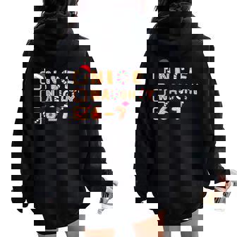 6-7 Meme Brain Rot Christmas Nice Naughty Cookie Style Women Oversized Hoodie Back Print | Mazezy