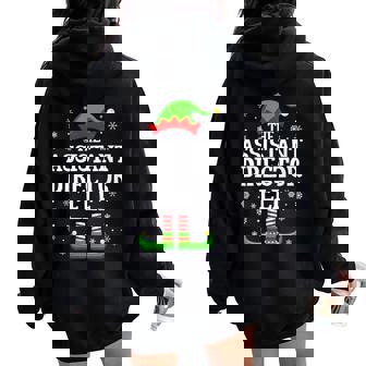 Assistant Director Elf Christmas Family Matching Women Oversized Hoodie Back Print | Seseable UK