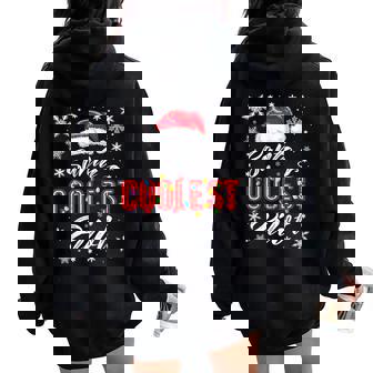 Christmas Cool Pilot Santa's Coolest Women Women Oversized Hoodie Back Print - Thegiftio