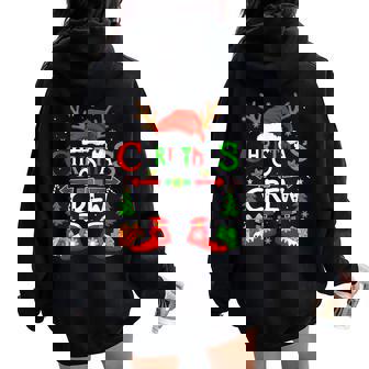 Christmas Crew Santa Matching Family Xmas Party Women Women Oversized Hoodie Back Print | Seseable UK