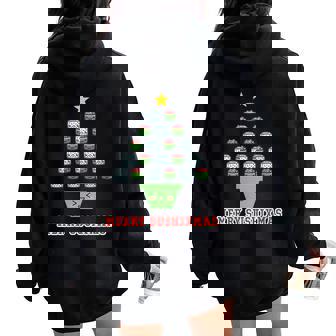 Cute Sushi Love Xmas Kawaii Merry Sushixmas Women Oversized Hoodie Back Print - Thegiftio