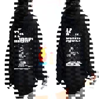 The Dogmother Whippet Dog Mom Christmas Puppy Xmas Women Oversized Hoodie Back Print - Seseable