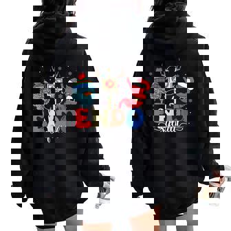 Endo Squad Nurse Stomach Santa Hat Endoscopy Tech Christmas Women Oversized Hoodie Back Print | Seseable FR