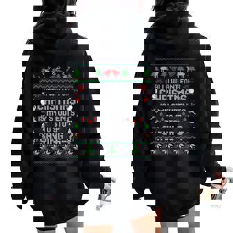 Estudiantes Diciendo 6-7 67Ixeven Ugly Teacher Xmas Women Oversized Hoodie Back Print - Regaloses