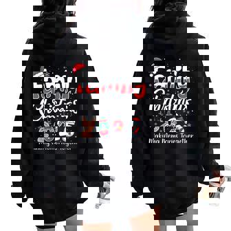 Family Christmas 2025 Matching Girl Boy Xmas Squad Women Oversized Hoodie Back Print | Seseable CA